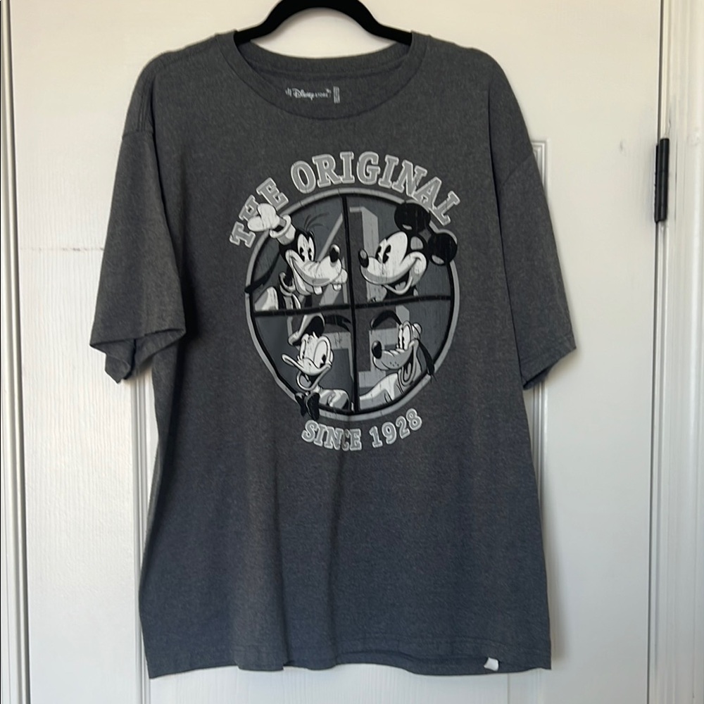 Disney Men's Charcoal Mickey Mouse Tee